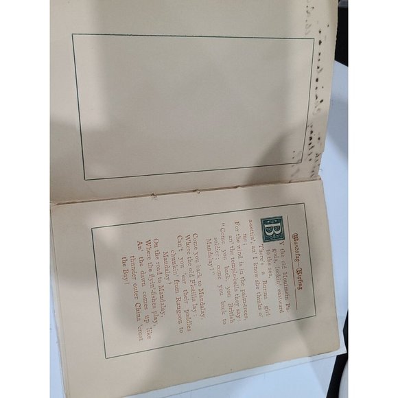 Mandalay By Rudyard Kipling 1899 First Edition Poem - Picture 11 of 12